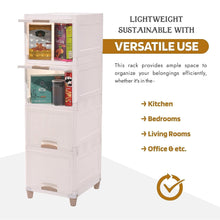 Multi-Purpose 5-Layer Plastic Storage Drawer Cabinet for Home and Office the24kgal