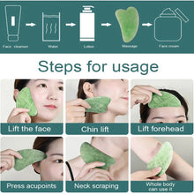 Jade Roller & Gua Sha Set – Natural Face Massager for Anti-Aging, Glowing Skin & Face Shaping (1 Pc) the24kgal