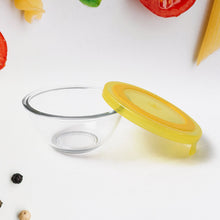 Dazzle Glass Bowl Set Mixing / Storage Bowls with Lids (3 pcs Set) the24kgal