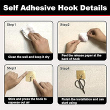 Adhesive Heavy-Duty Hooks for Kitchen and Bathroom (1 Pc / 6×6 Cm) the24kgal