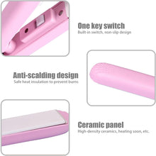 Beauty and Personal Care Professional Ceramic Plate Mini Hair Styler Straightener and Curler the24kgal