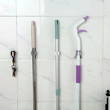 Smile Face Wall Mounted Brush & Broom Organize Holder, Hanger Storage Rack Kitchen Clip Seamless Mop Hook with Mounted Hanging (1Pc) the24kgal