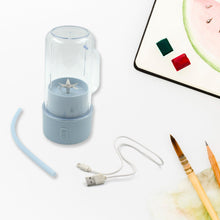 2 In1 Portable Crusher Juicer With Handle & Straw for Smoothie Sipper USB Rechargeable (340 ml) 6 Stainless Steel Blades Compact Juicer Mixer, Juicer Portable Fresh Juice Blender Portable Electric Juicer ( 340 ML ) the24kgal