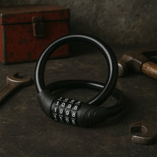 Bike Lock Cable Resettable Cable Lock - Self Coiling 4 Digit Combination Bike Lock the24kgal
