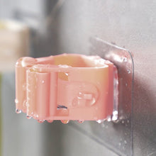 Broom Holder Wall Mounted, Mop and Broom Holder Broom Organizer Grip Clips, No Drilling, Wall Mounted Storage Rack Storage & Organization for Kitchen, Bathroom, Garden (1 Pc) the24kgal