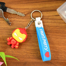 Cute Cartoon Silicone 3D Key Chain with Metal Hook & Strap (Pack of 1) the24kgal