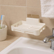 Self-Adhesive Wall Mount Plastic Soap Dish with Drain Slots the24kgal