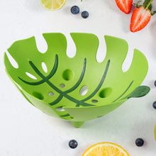 Leaf-Shaped Plastic Fruit Basket (1 Pc) the24kgal