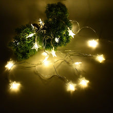 USB Powered 20 LED Decorative Star String Fairy Lights the24kgal