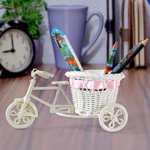 Plastic Cycle Flower Vases For Home Decor; Bicycle Flower Pot Stand (1 Pc) the24kgal