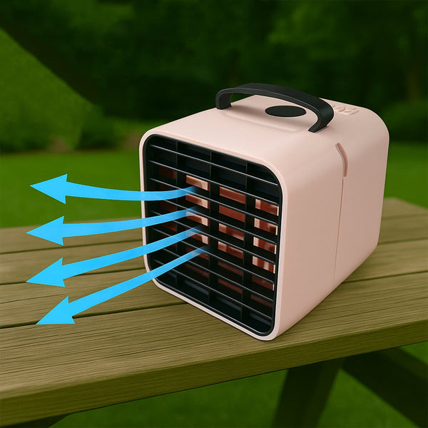 Portable Mini Air Cooler Fan with Water Cooling Function (1 Pc) the24kgal
