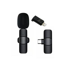 Intelligent Noise Cancelling Live Streaming Clip on Microphone for Type-C & for iPhone with Charging Mini Wireless Lapel Collar Microphone the24kgal