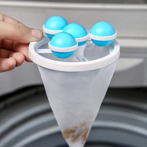 Floating Laundry Ball Lint Catcher – Reusable Hair & Fur Filter (1 Pc) the24kgal
