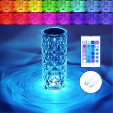 Crystal Touch Night Light for Bedroom Decor (16 Colors, Remote, USB) the24kgal