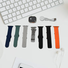 7 in 1 Ultra Smart watch Combo with Seven Classic Straps & Transparent Screen Guard (1 Set / Mix Color) the24kgal