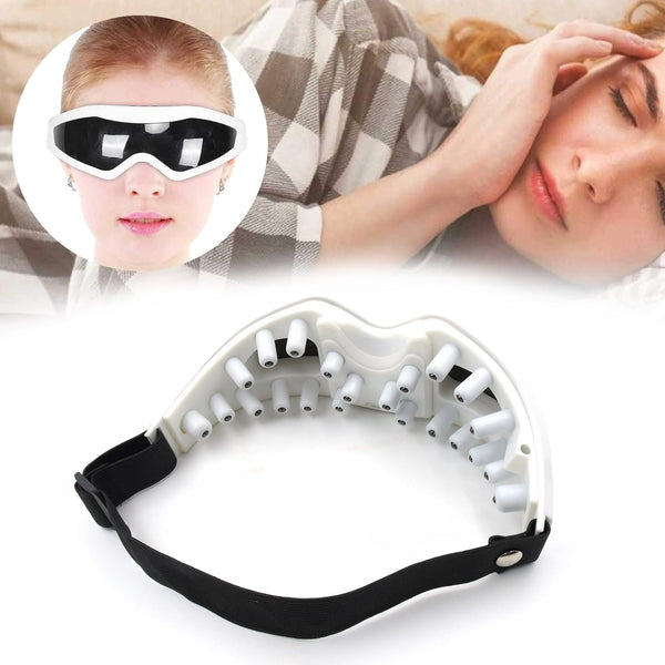 Electric Eye Massager Dark Circles Dry Eyes Eye Bag Eye Relief Vibration Magnet Therapy Eye Care Massage Device with Adjustable Elastic Band for Improving Sleep the24kgal