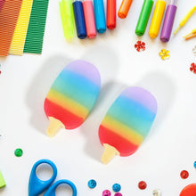 Jelly Popsicle Erasers – Cute & Fancy Mini Erasers for Kids (2 Pc Set, Mix Design) the24kgal