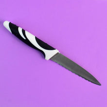 Ritu Stainless Steel Serrated Blade Zebra Kitchen Knife (1 Pc) the24kgal