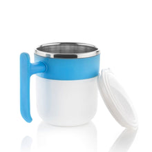 Stainless Steel Insulated Coffee/Tea Mug with Lid – Double Wall Hot Beverage Travel Cup, Milk Mug for Office & Home Use (1 Pc) the24kgal