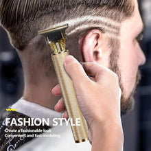 Men's Hair Trimmer & Beard Clipper with 4 Adjustable Blades & Cleaning Brush, Hair accessories the24kgal