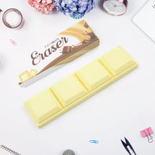 3D Chocolate Shaped Erasers Soft Pencil Erasers Supplies for Office School Students Drawing Writing Classroom Rewards for Return Gift, Birthday Party, School Prize (1 Pc 4 grid) the24kgal