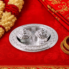 Round Shape Special Puja Thali, Kumkum Thali Holder (1 Pc / Small) the24kgal