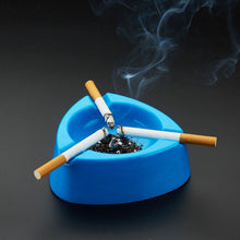 Oblivion Durable Plastic Ashtray with Wide Bowl and Triple Cigarette Holder Slots (1 Pc) the24kgal