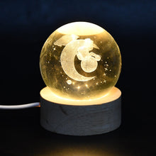 3D Crystal Ball lamps With Base (1 Pc / Mix Design) the24kgal