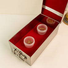 Premium Stainless Steel Velvet Lined Jewellery Storage Box with Lock and Red Interior the24kgal