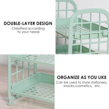 2Layer Foldable Plastic Small Storage Shelf / Rack (1 Pc / Mix Color) the24kgal