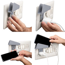 Plastic Secure Mobile Phone Charging Stand Holder (1 Pc / Mix Color) the24kgal