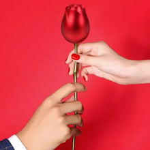 Plastic Red Rose Couple Rings Box-Fancy Rings Box (No Rings Included / 1 pc) the24kgal