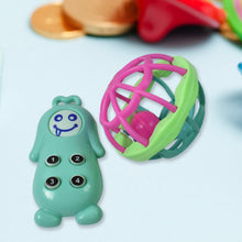 Kinder Rattles Classic Store Plastic Non-Toxic Shake and Grab Ball Baby Rattles & Teethers (8 Pcs Set) the24kgal