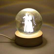 3D Crystal Ball lamps With Base (1 Pc) the24kgal