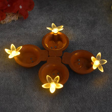Flower Water Sensor Diyas for Diwali Decoration (6 Pcs Set) the24kgal