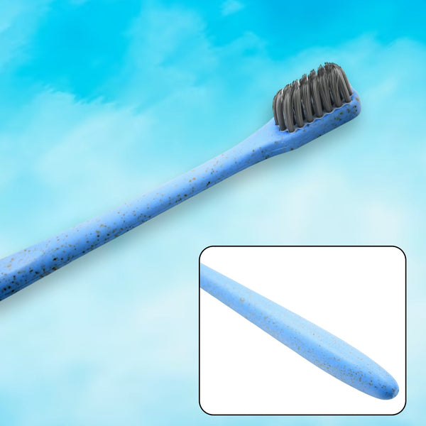 Wheat Straw Soft-Bristle Toothbrush for Deep Cleaning & Dental Care (1 Pc) the24kgal