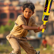 Small Cricket Kit for Boys & Girls, Cricket Set with 1 Cricket Bat, 1 Plastic Ball, Bails, 3 Stumps with Stand Base the24kgal