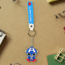Cute Cartoon Silicone 3D Key Chain with Metal Hook & Strap (Pack of 1) the24kgal