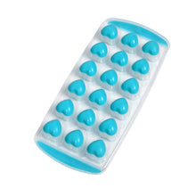 Easy Push Premium -UP ice Tray, With Flexible Silicon Bottom, Heart Shape 18 Cube Trays the24kgal