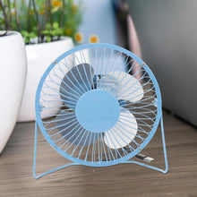 USB Table Desk Personal Metal Electronic Fan, Compatible with Computers, Laptops, Student Dormitory, Suitable For Office, School Use (1 Pc) the24kgal
