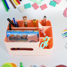 6-Compartment Desk Organizer – Multi-Function Storage for Tissue, Stationery, Remote & Mobile (Home/Office) the24kgal