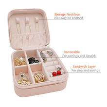 Mini PU Leather jewellery Box for Travel & Storage the24kgal