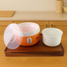Orange ELECTRONIC YOGURT MAKER, AUTOMATIC YOGURT MAKER MACHINE 1L YOGHURT PLASTIC CONTAINER FOR HOME USE the24kgal