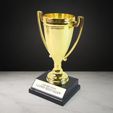 Golden Birthday Trophy – “You Are Great Happy Birthday” Plastic Award with Base the24kgal