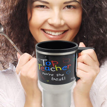 Stainless Steel Insulated Travel Mug - Double-Walled Vacuum Cup with Lid & Handle the24kgal