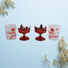 Tealight Holder Stylishly Shaped Candle Diya Stand Plastic Beautiful Design Festival (2 Pc / Mix Design) the24kgal