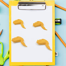 Cute Chicken Wing & Leg Erasers for Kids & Students (8 Pc Set) the24kgal