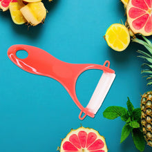 Kitchen Knife Set with Marble-Coated Blades & Red Handles (6 Pc) the24kgal