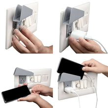 Plastic Secure Mobile Phone Charging Stand Holder (2 Pc / Mix Color) the24kgal