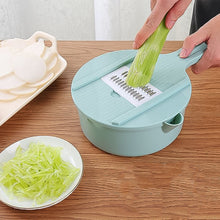 Vegetable Choppers with Drain Basket | 6 in 1 Vegetable Slicer Blades (1 Set) the24kgal